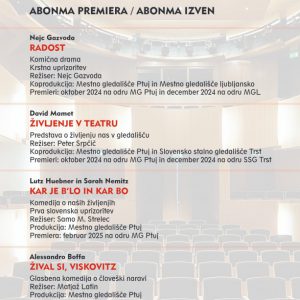 ABONMA ODRASLI PREMIERA IN IZVEN
