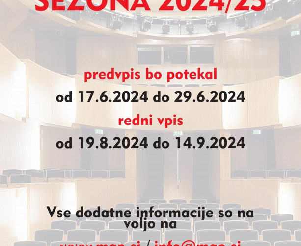 VPIS ABONMAJEV ZA SEZONO 2024/2025